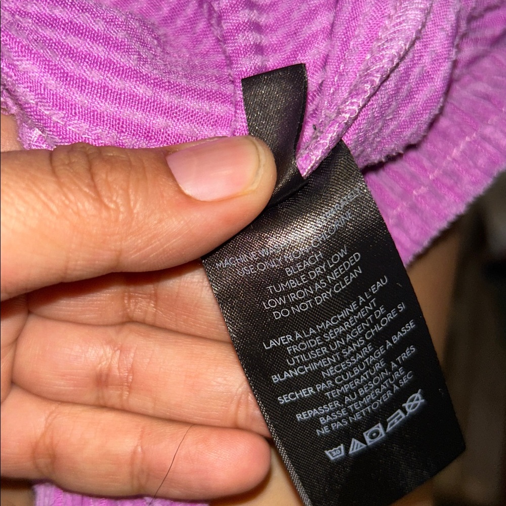 Urban Outfitters Orchid Purple Corduroy Cargo Pants Wideleg High Rise Size Small - Picture 9 of 10